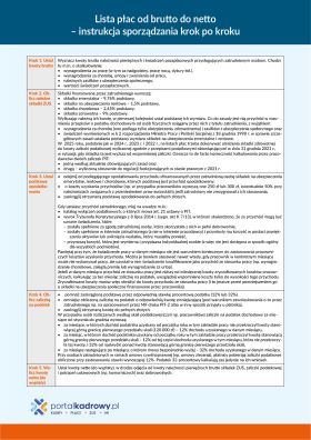 Lista płac od brutto do netto – instrukcja sporządzania krok po kroku