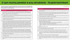 O czym musimy pamiętać w przy zatrudnianiu – 18 pytań kontrolnych