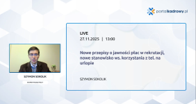 Nowe przepisy o jawności płac w rekrutacji (od 24.12.2025 r.) – zapis z LIVE z ekspertem Portalu Kadrowego