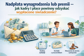 Nadpłata wynagrodzenia lub premii – jak kadry i płace powinny odzyskać nienależnie wypłacone świadczenie?