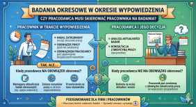 Badania okresowe w okresie wypowiedzenia – czy pracodawca musi skierować pracownika na badania?