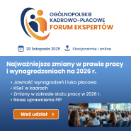 Zapraszamy na XXIII OGÓLNOPOLSKIE KADROWO-PŁACOWE FORUM EKSPERTÓW