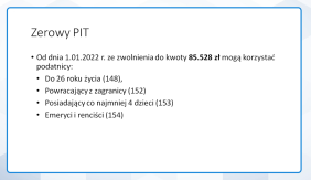 Jak stosować zerowy PIT (ze zmianami od 1 lipca 2022 r.)