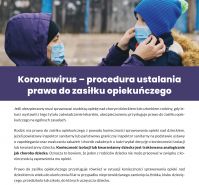 Koronawirus - procedura ustalania prawa do zasiłku opiekuńczego