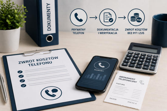 Zwrot kosztów prywatnego telefonu pracownika – rozliczenia na liście płac