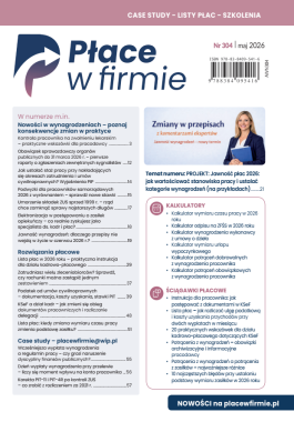 Płace w firmie nr 304 maj 2026