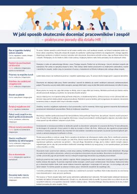 W jaki sposób skutecznie doceniać pracowników i zespół