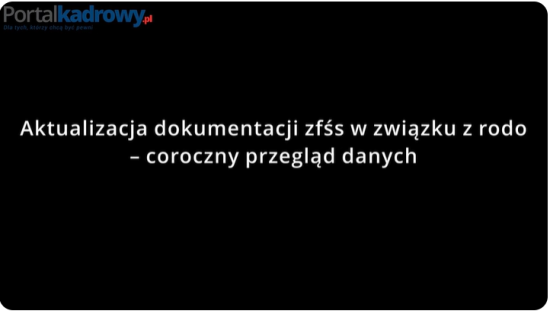 Aktualizacja danych w związku z ZFŚS - coroczny przegląd danych