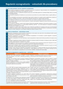 Regulamin wynagradzania – wskazówki dla pracodawcy