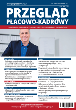 Przegląd Płacowo-Kadrowy nr 221 listopad 2024